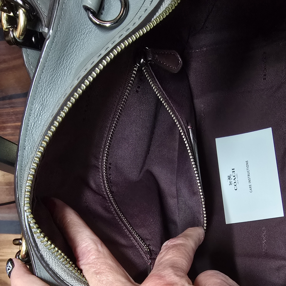 Coach Gray Dreamer Satchel-Top Line-EUC-FULL INCLUSION - Picture 13 of 16